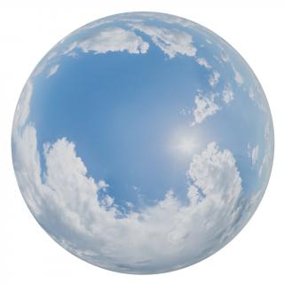 12K clouded skydome HDRi panorama